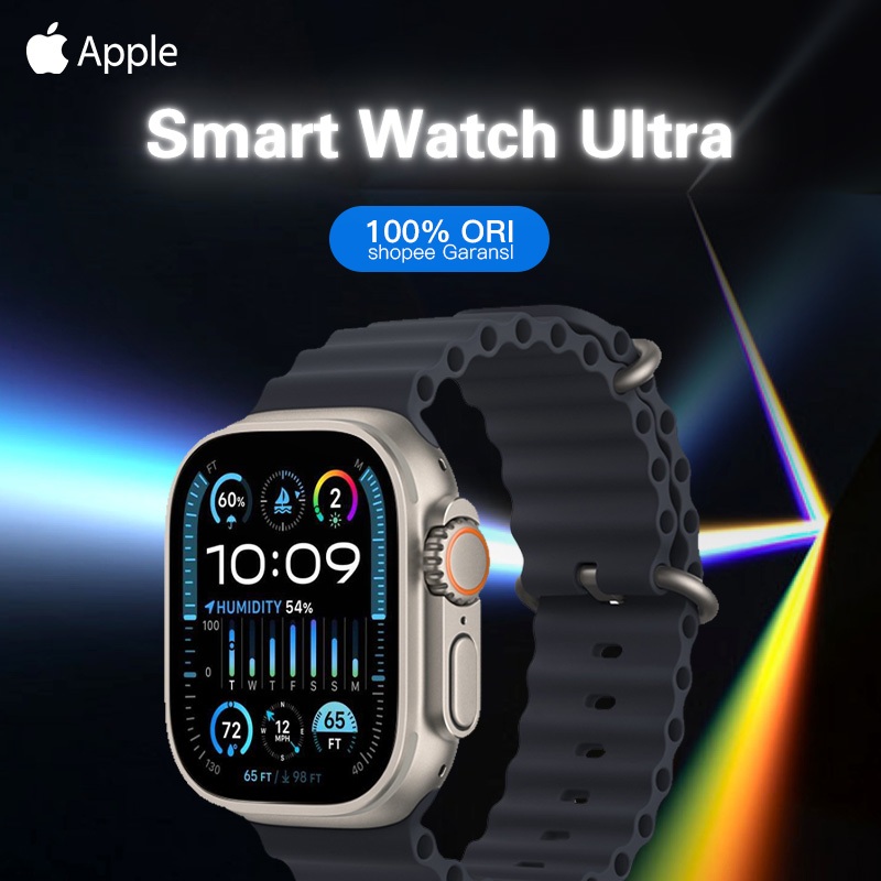 Watch Ultra 2 49mm Smartwatch pria,Smartwatch wanita Bluetooth SmartWatch Detak Jantung Jam Tangan D