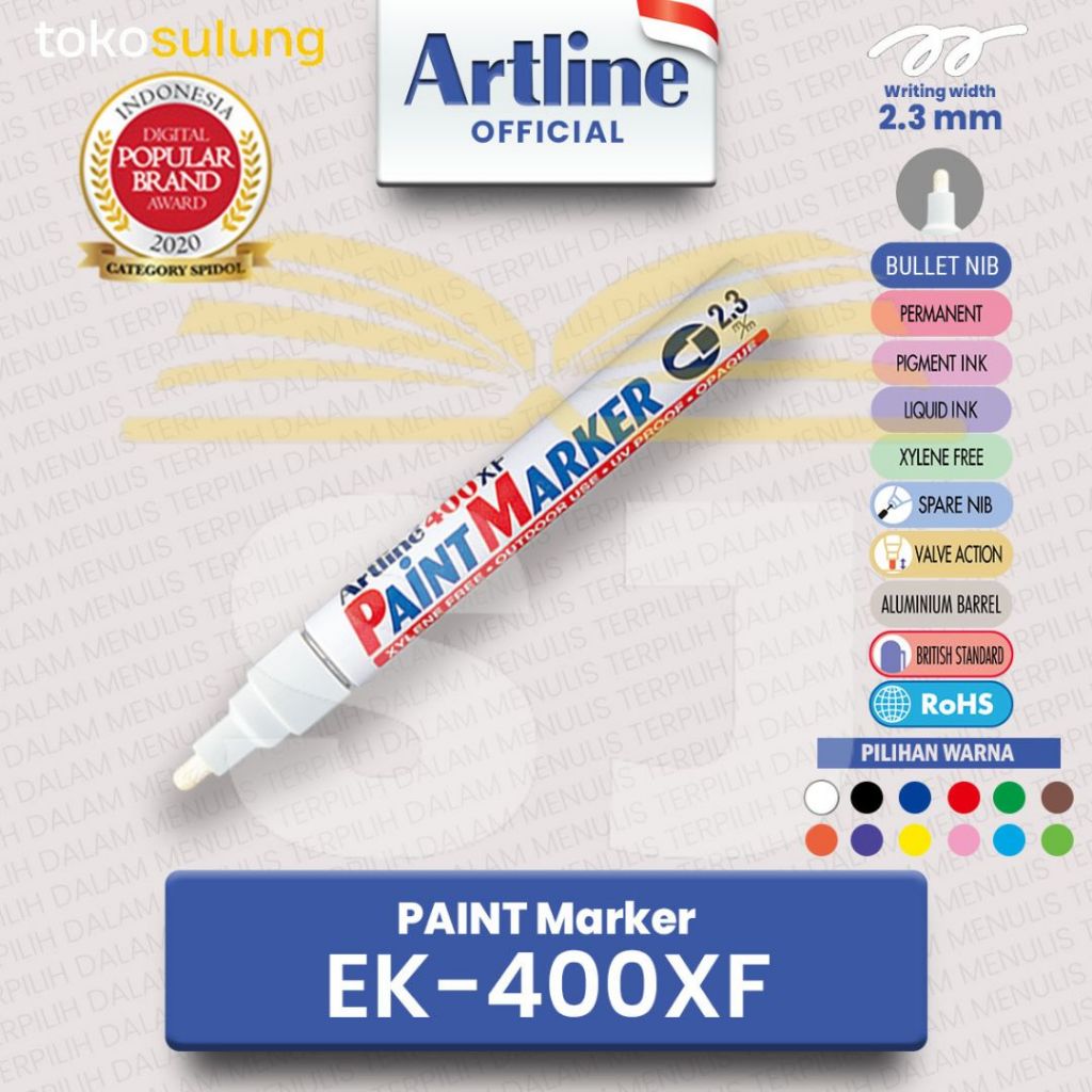 [ ARTLINE ] SPIDOL PERMANENT MARKER ARTLINE | SPIDOL PUTIH BESAR ARTLINE | SPIDOL GOLD BESAR | SPIDO
