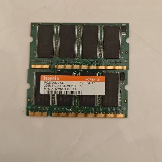Ram laptop Sodim DDR1 256MB 2pcs