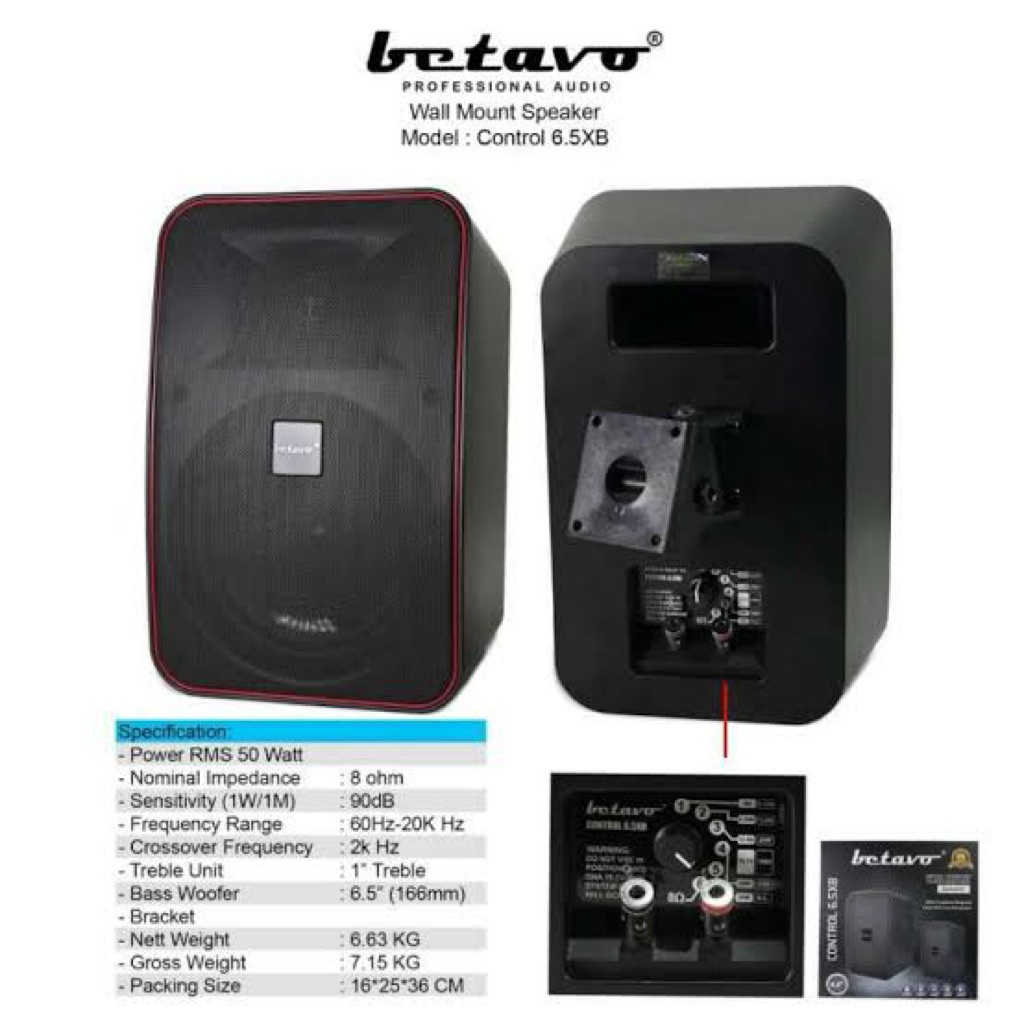 Speaker Betavo Control 5X Wall Mount Speaker speaker betavo seriel control