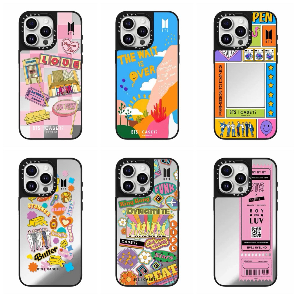 Ready Casetify Case Iphone Mirror Magsafe BTS The Wait Is Over Dynamite Full Cover TPU Casing Iphone