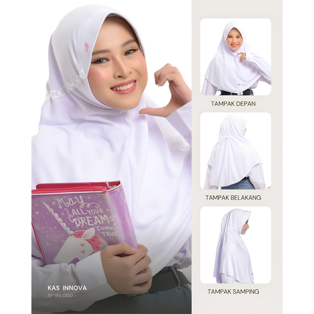 Kerudung INNOVA Rabbani Bergo Sekolah RABBANI ORI