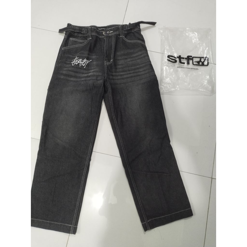 celana jeans baggy satisfaction