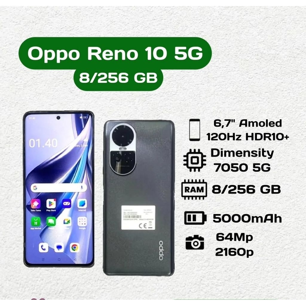 Oppo Reno 10 5G 8/256 GB Second