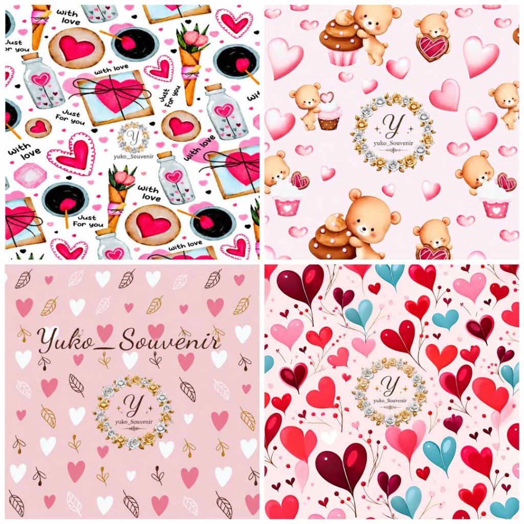 Kertas Kado Sansan Wawa Love Hati Kertas Kado Sanwa Love Valentine Tebal Doff