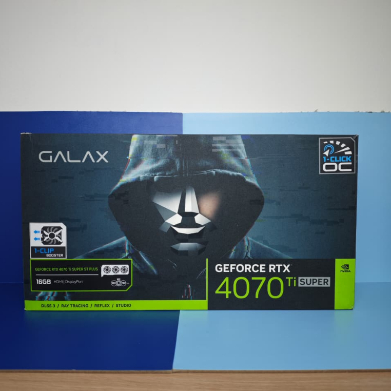 VGA GALAX GeForce RTX 4070 Ti SUPER 16GB GDDR6X ST PLUS 1-Click OC - Second Mulus Garansi
