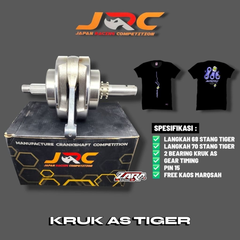 KRUK AS ASKRUK TIGER JRC JAPAN RACING COMPETITION TYPE BULAT LANGKAH 68 - 70 STANG TIGER