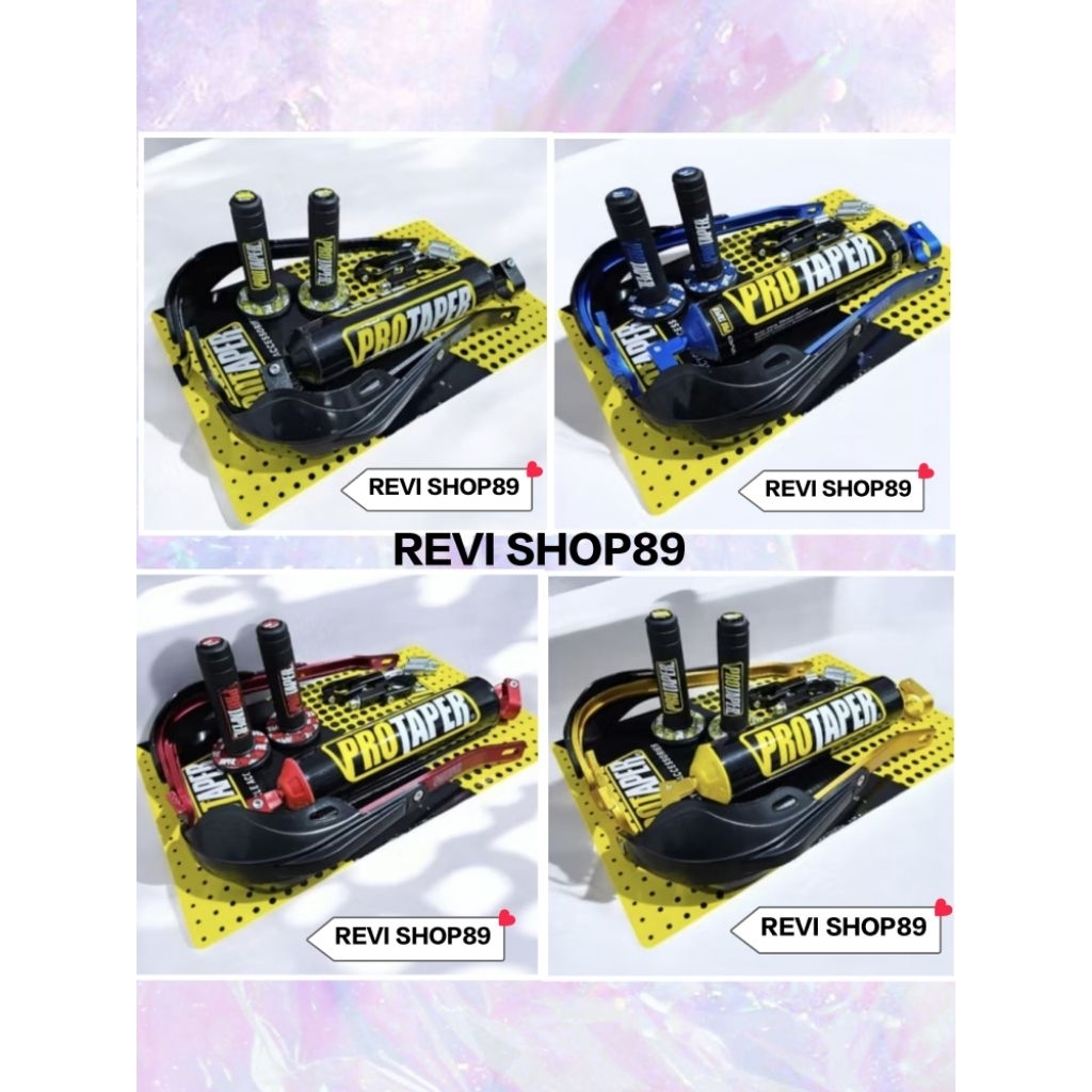Paket Komplit Handguard Protaper + Busa Palang Stang + Grip Donat Protaper D-Tracker Supermoto KLX T
