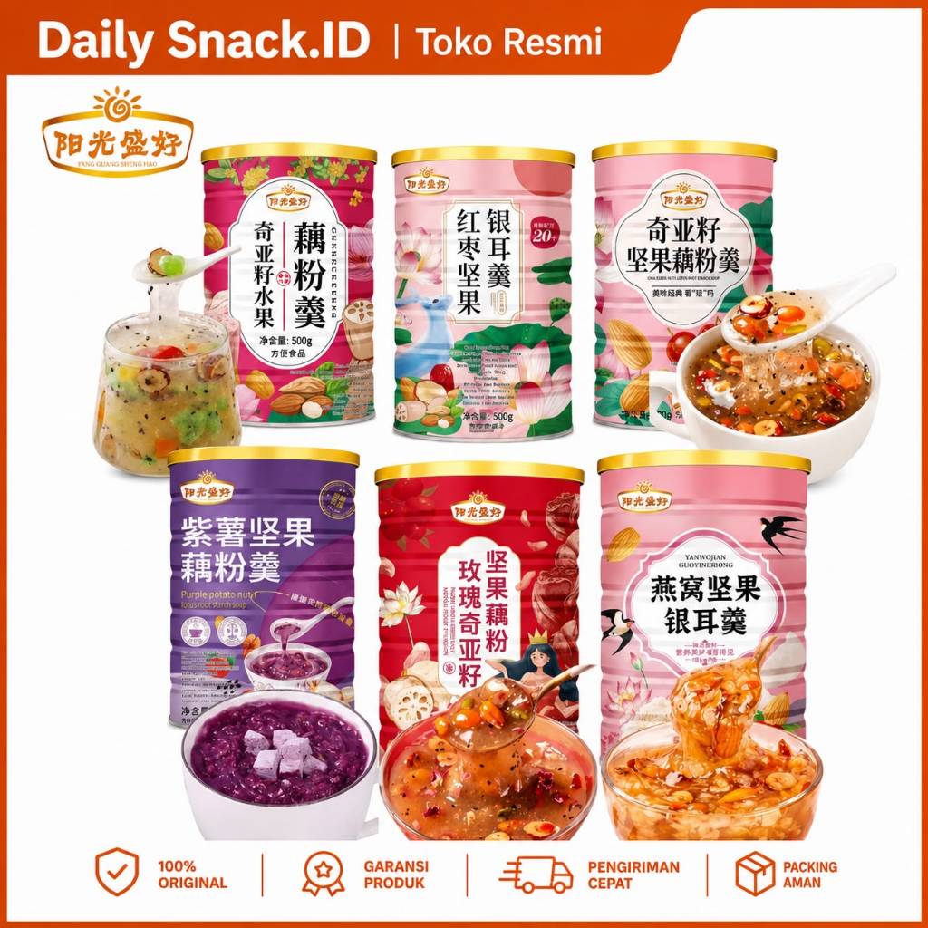 (HALAL)Oufen Lotus Root Powder/Bubuk Sereal Akar Teratai Sehat Untuk Diet
