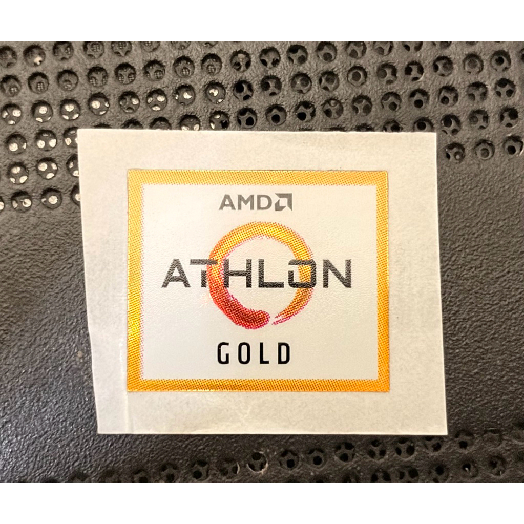 Sticker stiker logo Athlon gold gen8/9 original