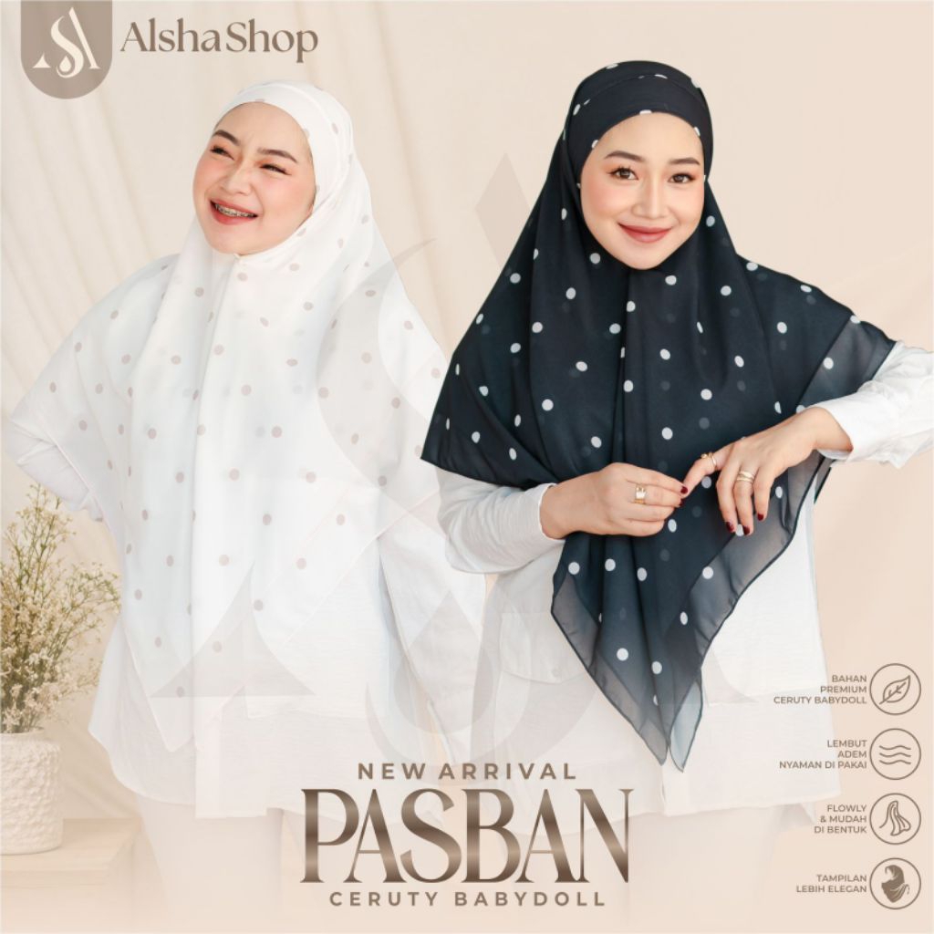 Alsha AURORA KHIBAN MOTIF - Khimar Tali Bandana Motif
