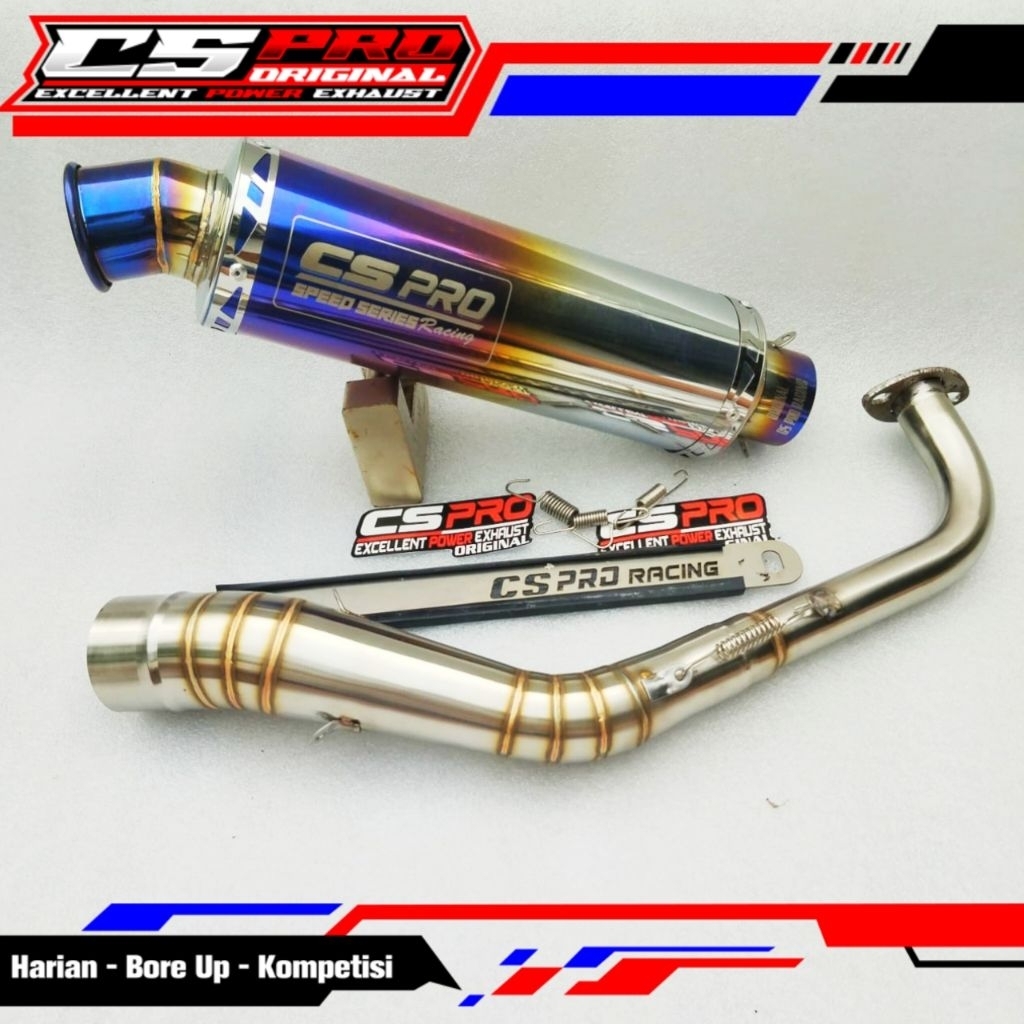Knalpot CS Pro original medel DBS all new Nmax Arox Pcx Adv Vario Beat Scoopy Genio Mio open spec pi