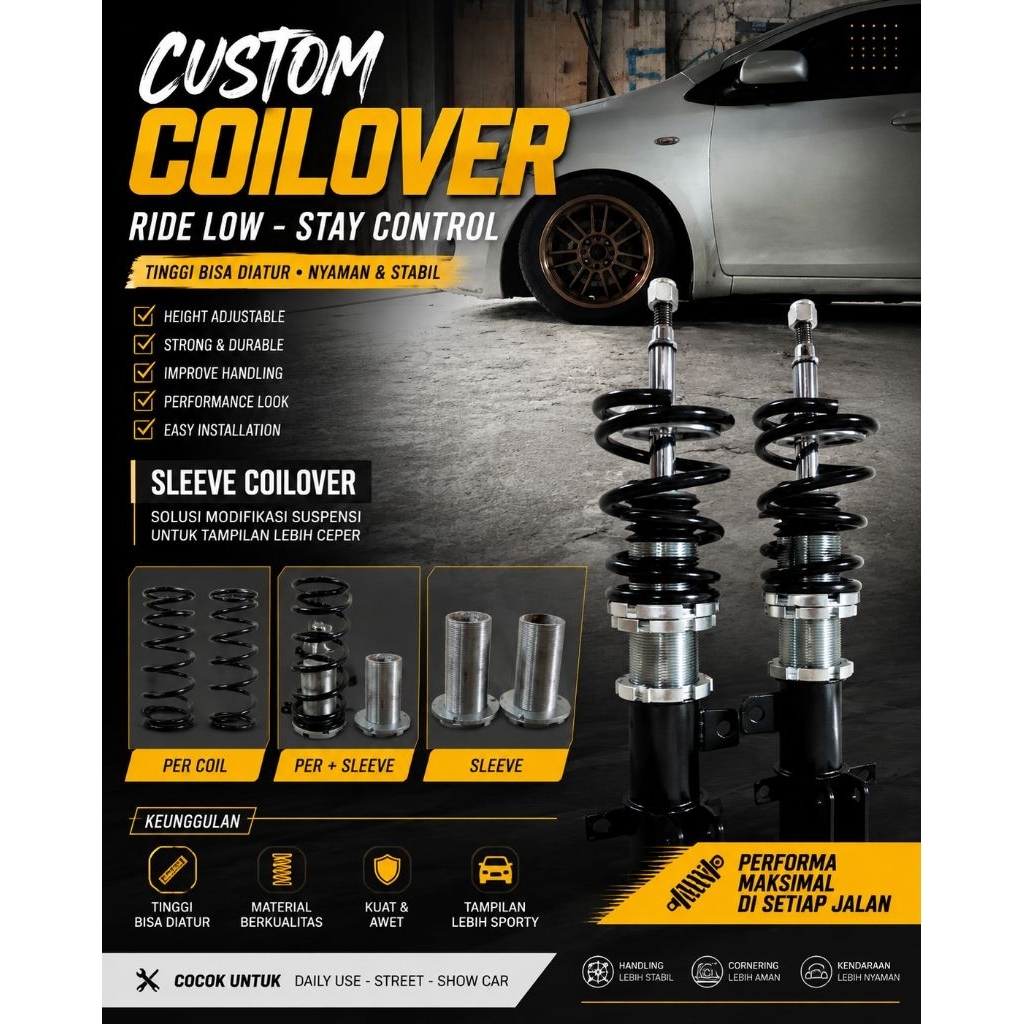 set coilover brio old
