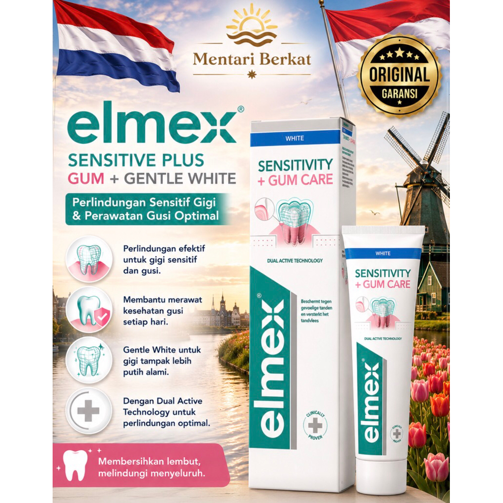 Elmex Sensitive Plus Gum + Gentle White Tandpasta