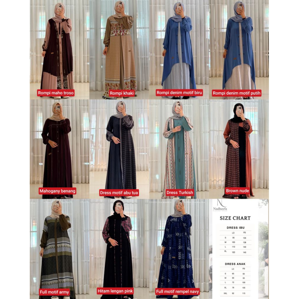 (( READY SIAP KIRIM)) NADHEEFA STORE TERBARU / NADHEEFA STORE BY TUTIK ZULIANA / NADHEEFA STORE ORIG