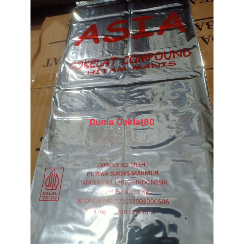 Coklat Compound blok coklat batangan Asia 1kg