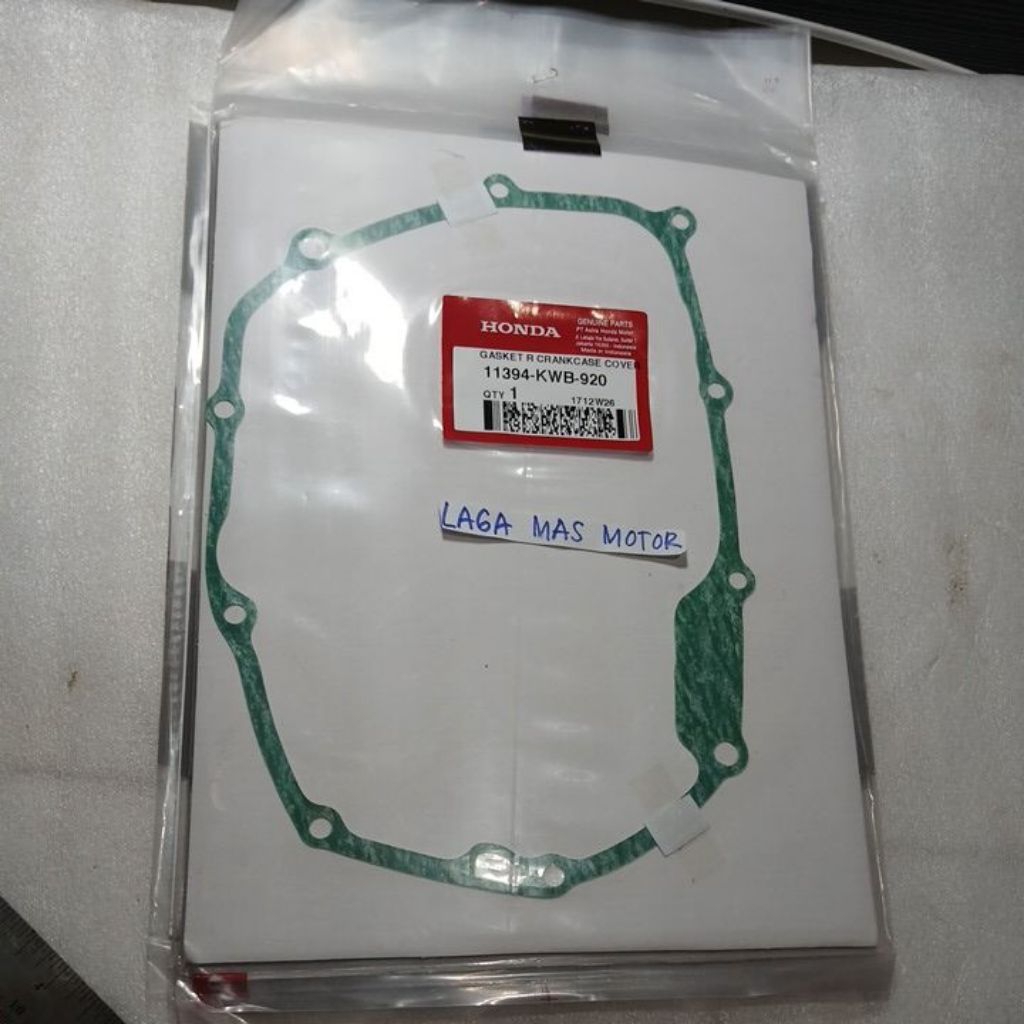 perpak kopling Gasket R Crankcase CoverKode Part: 11394KWB920 motor honda original