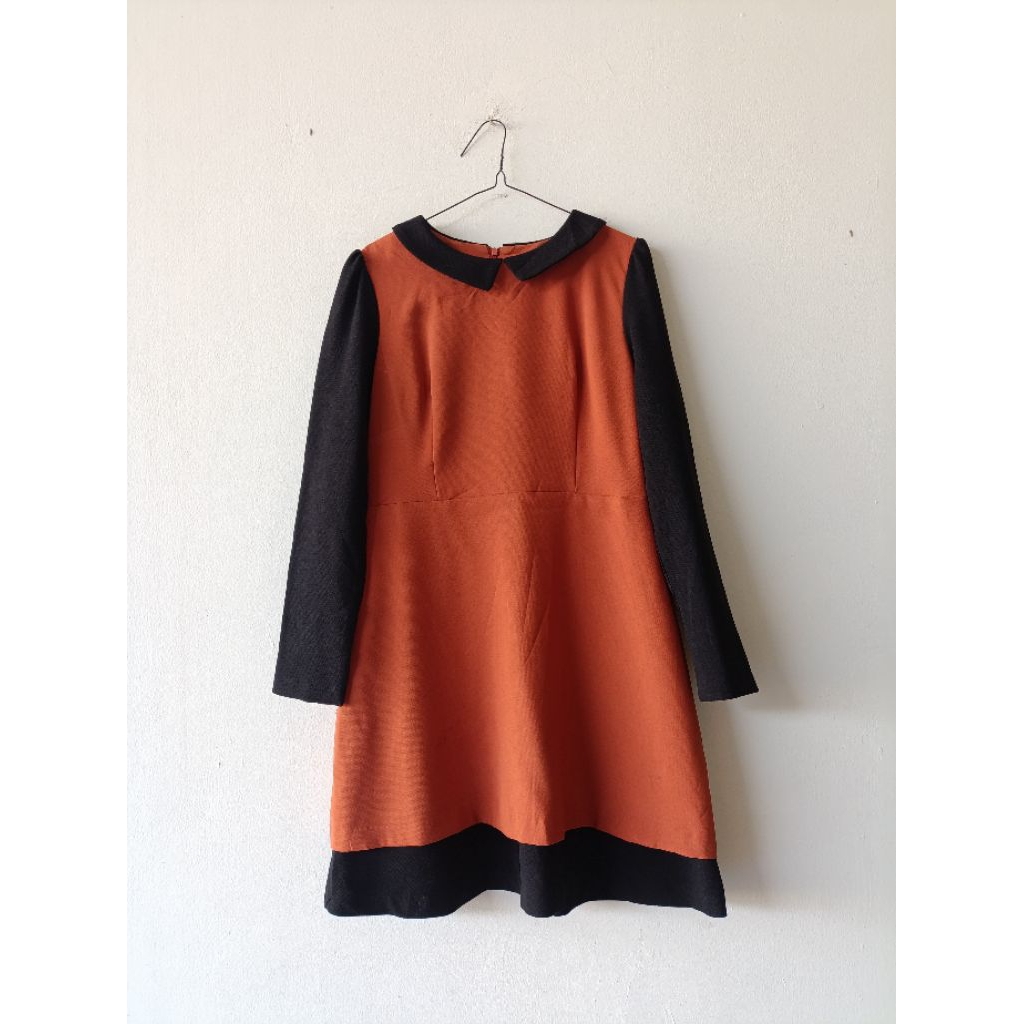 Black Terracota Tunik Dress Simple Premium Lucu