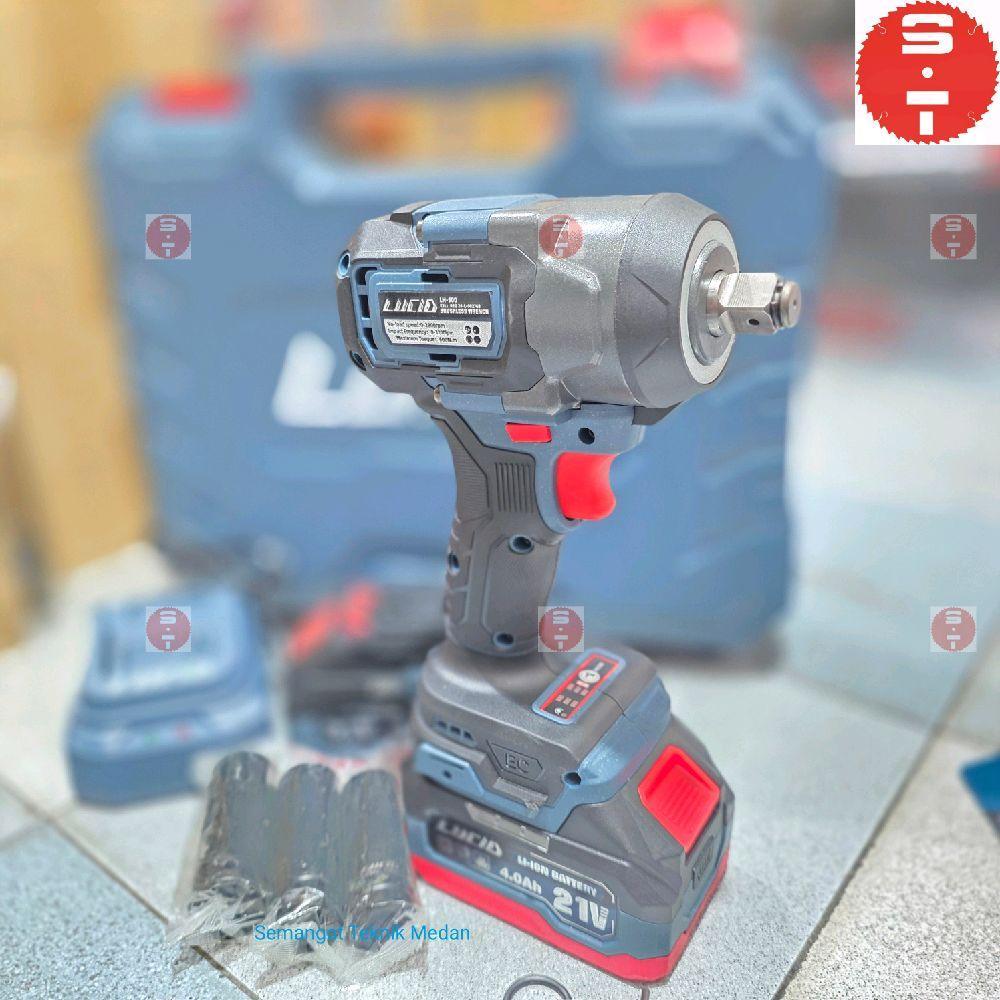 LH500 CORDLESS BOR BUKA RODA BRUSHLESS IMPACT WRENCH HEAVY DUTY 600NM 1/2"  21V 4AH 4 4.0 AH 4.0AH S