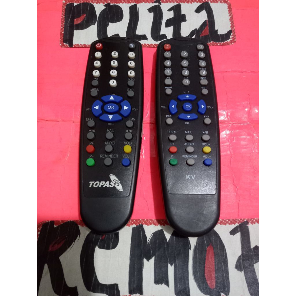 REMOTE K-VISION PARABOLA STB ORIGINAL TERLENGKAP