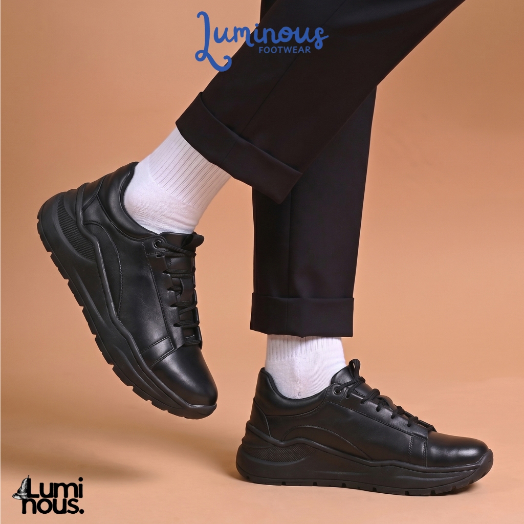 Sepatu Sneakers Formal Kerja Casual Pria - Luminous Jonas