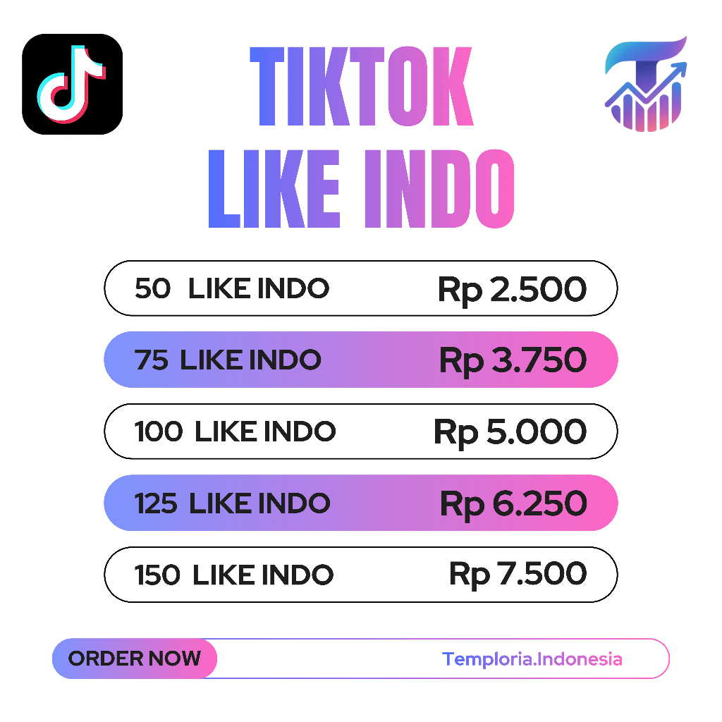 Like Tiktok Indo murah bergaransi Like Postingan Tiktok indonesia bergaransi murah terpercaya