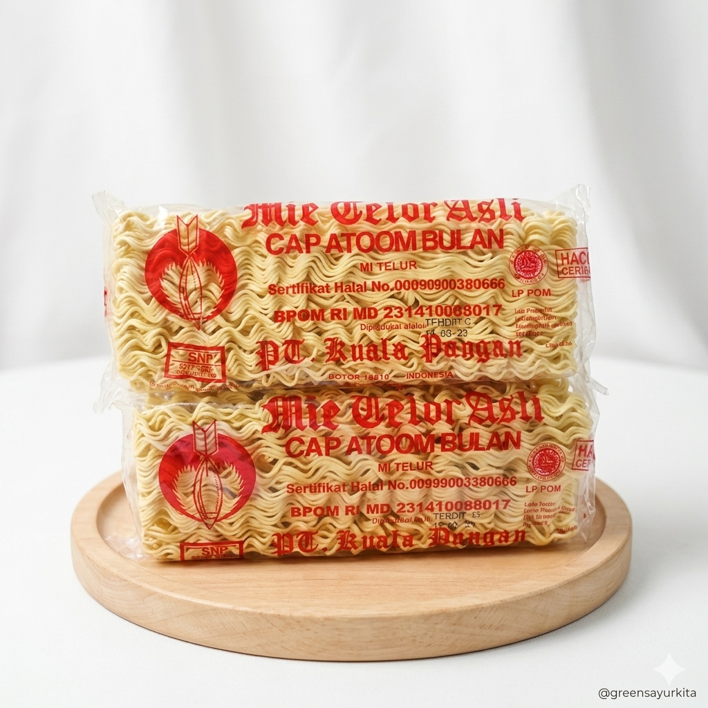 Mie Telor Cap Atom Bulan / Mie Telur Cap AA / Mie Cap Atoom 200gr