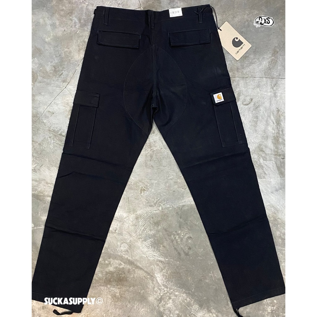 CARHARTT WIP AVIATION PANTS - BLACK