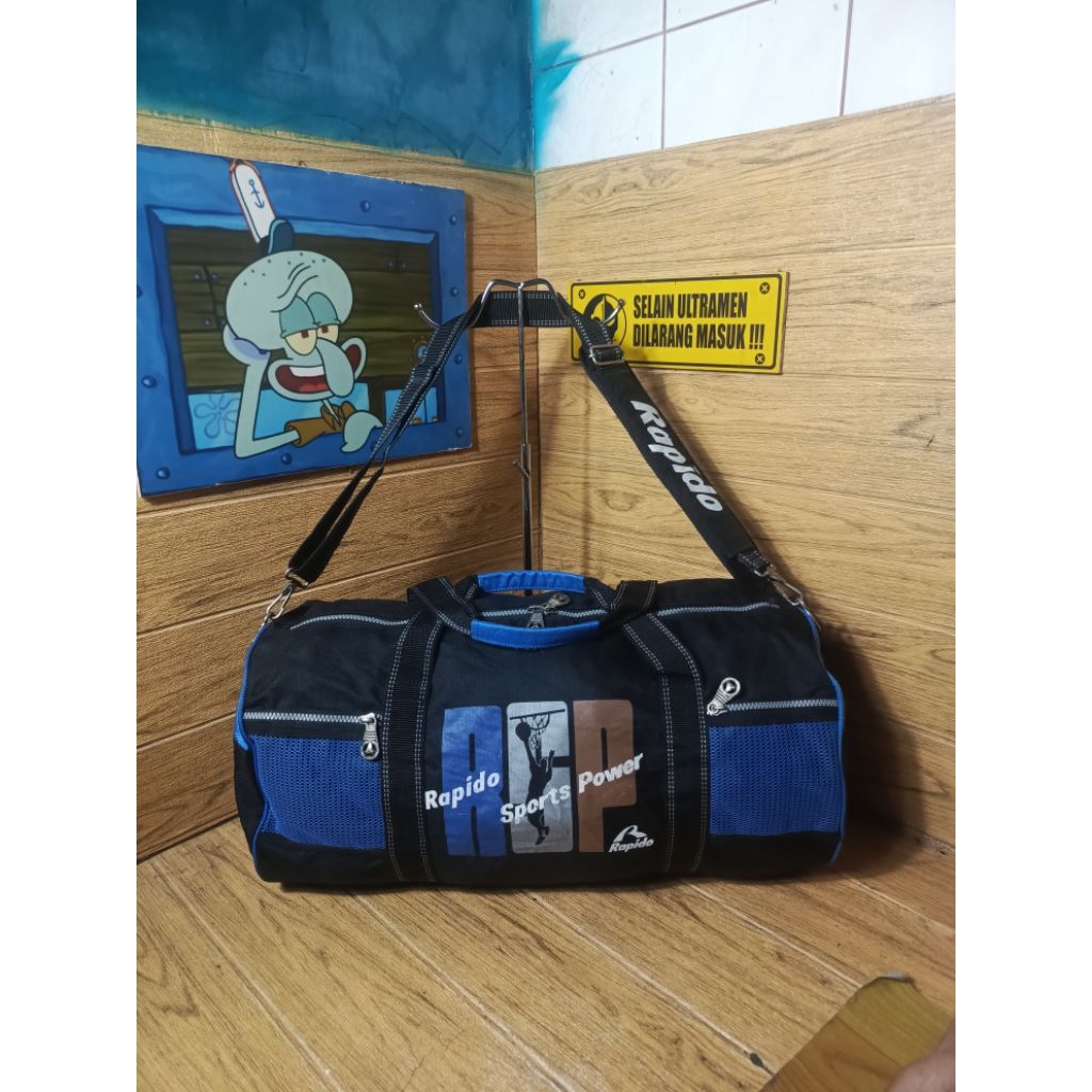 Tas dufflebag travel bag gym olahraga Rapido second original