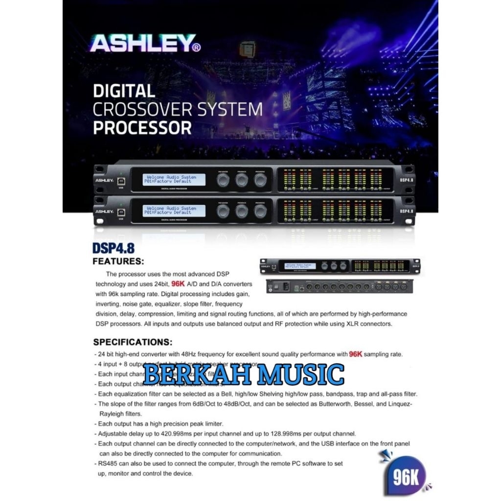 Speaker Management Ashley DSP 4.8 / DSP4.8 / DSP-4.8