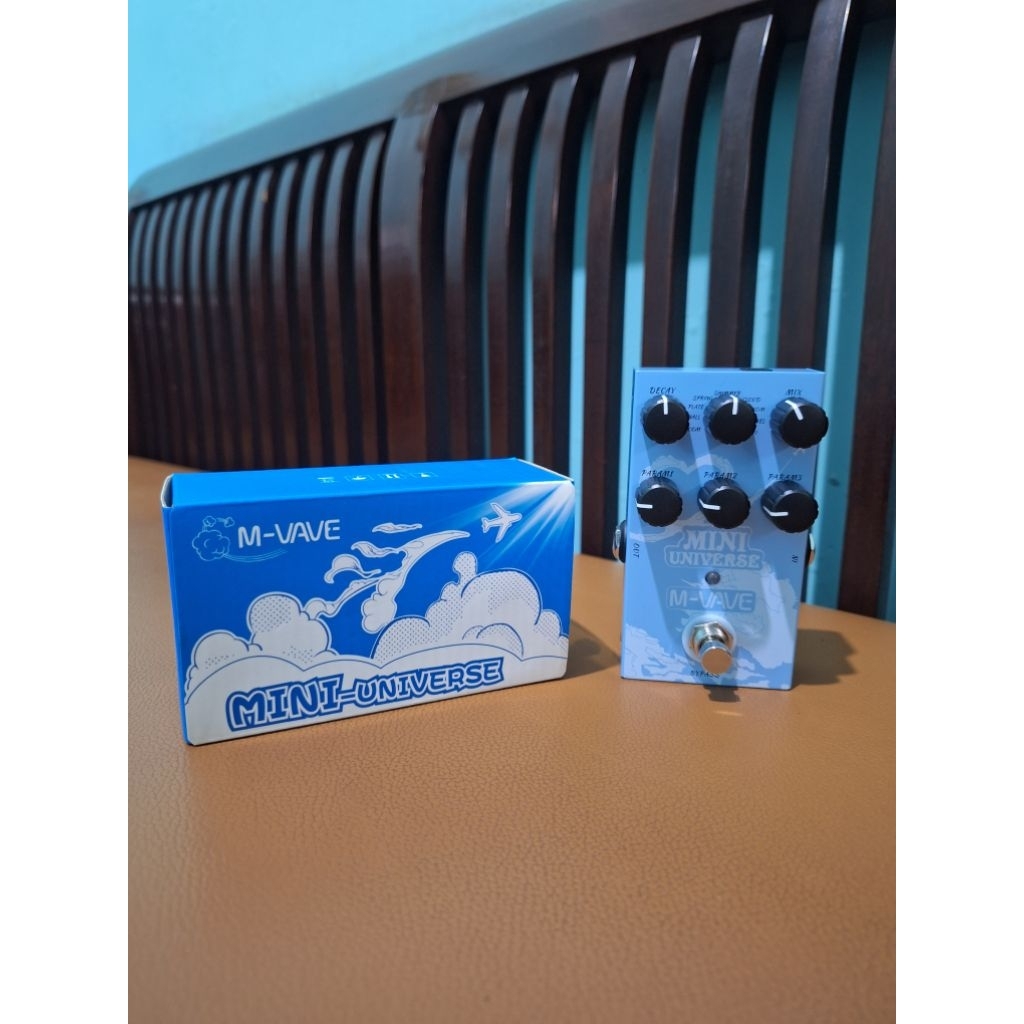 M-Vave Mini Universe Reverb Guitar Pedal Effect  Bekas Like New