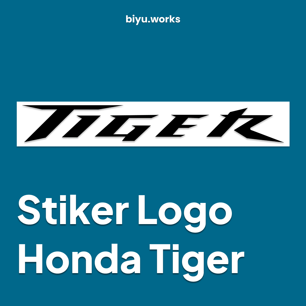 Stiker Logo Honda Tiger Revo Series - Vinyl Waterproof High Quality (Die Cut)