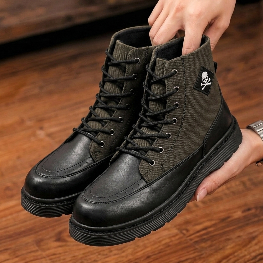Sepatu Formal Boots Safety Docmart Pria