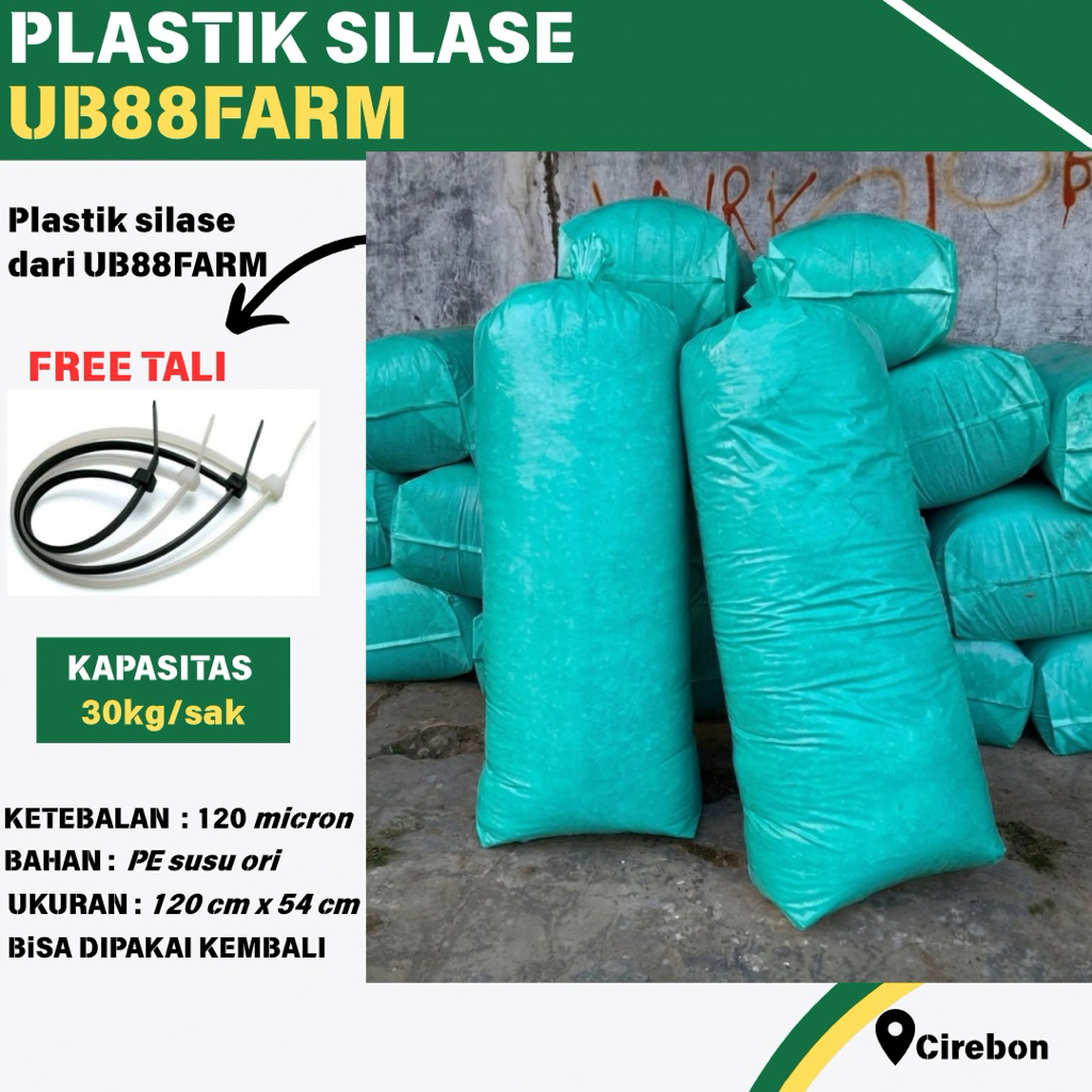 Plastik silase ketebalan 120 micron hijau | plastik silase tebon | ECER