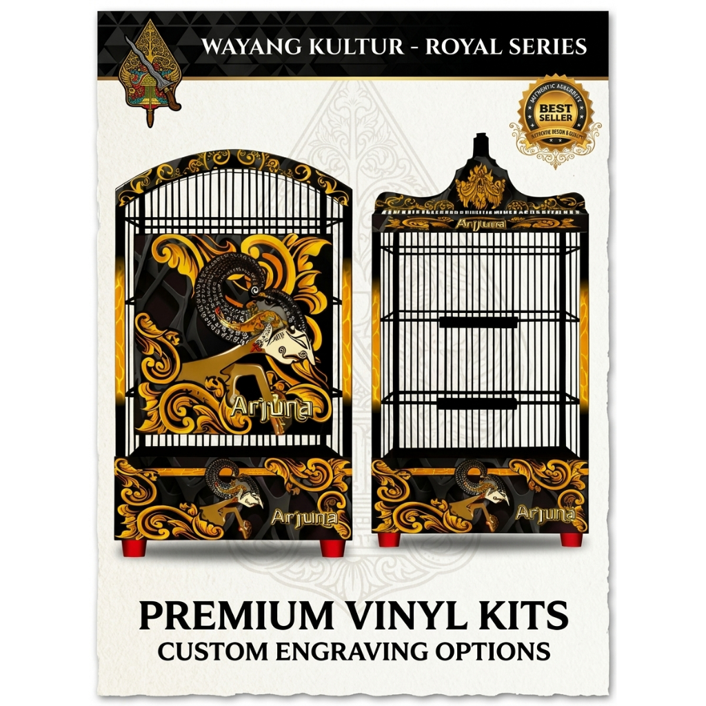 STICKER Custom DECAL SANGKAR BURUNG WAYANG KANDANG BURUNG KOTAK STIKER