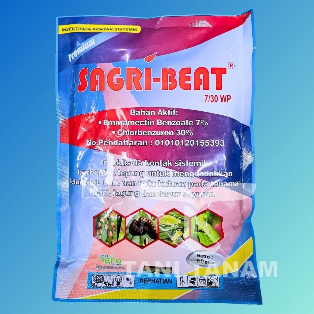 SAGRI BEAT  insektisida 7/30 WP Racun Ulat Kutu 80grm