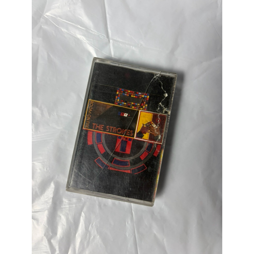 Kaset Pita The Strokes Room On Fire Original BMG Indonesia Cassette Tape Indie Rock Vintage
