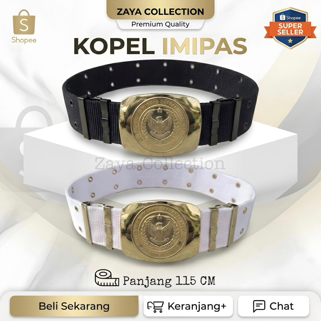 KOPEL PDL IMIPAS NILON HITAM PUTIH