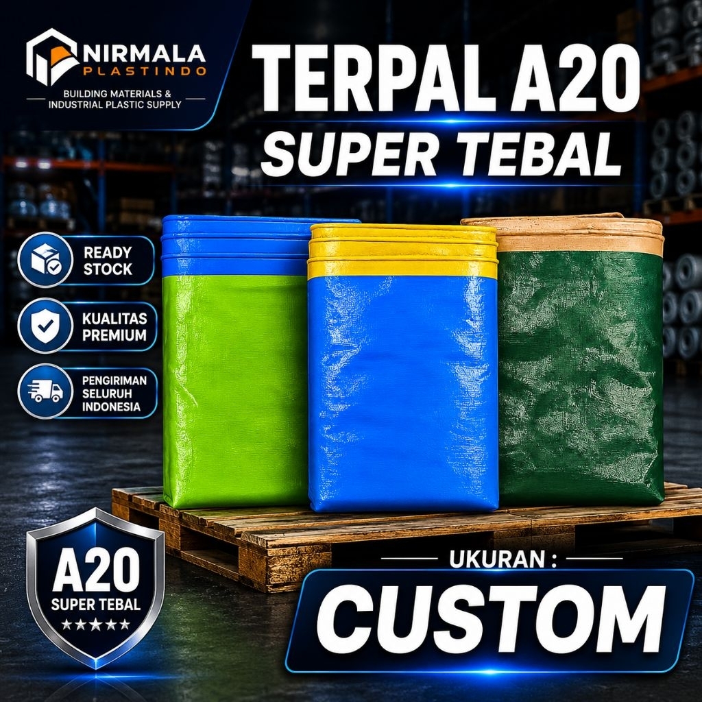 NIRMALA PLASTINDO | Terpal Korea A20 UV | ukuran CUSTOM | Promo Termurah