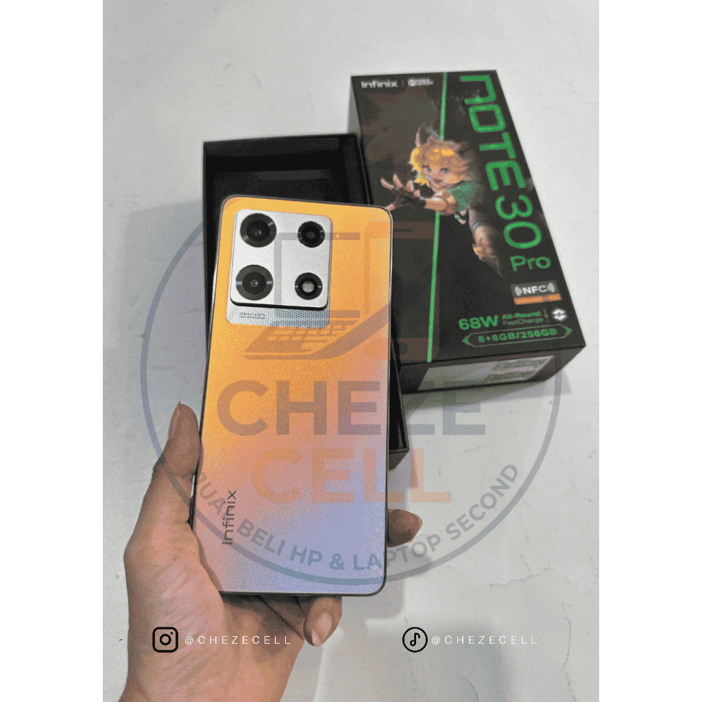 Second Smartphoen Infinix Note 30 pro 8/256 Garansi 1 Bulan