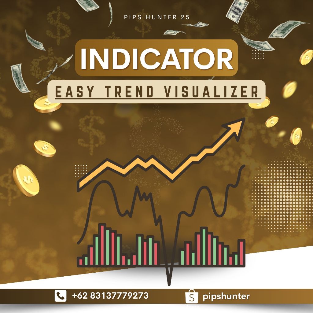 Easy Trend Visualizer Indicator Original - Indikator Forex Anti Ragu Deteksi Trend Akurat Mudah Digu