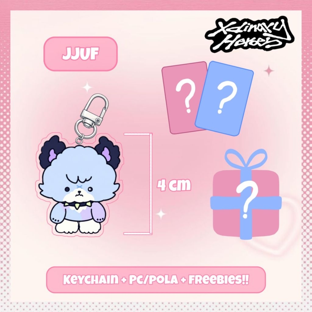 [EXTRA FREEBIES] 2 SISI KEYCHAIN XDINARY MONSTERS | GANTUNGAN KUNCI AKRILIK | CHIBI | KPOP | XDINARY