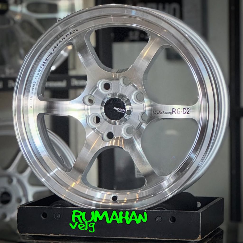 velg ADVAN RG FLOW FORMING ring 15 lebar 6,5 et 40 racing r15 velg mobil Avanza Xenia Livina Wuling 