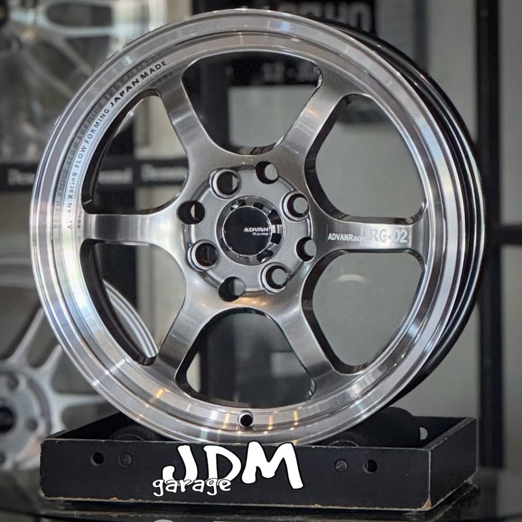 velg ADVAN RG FLOW FORMING ring 15 lebar 6,5 et 40 racing r15 velg mobil Avanza Xenia Livina Wuling 