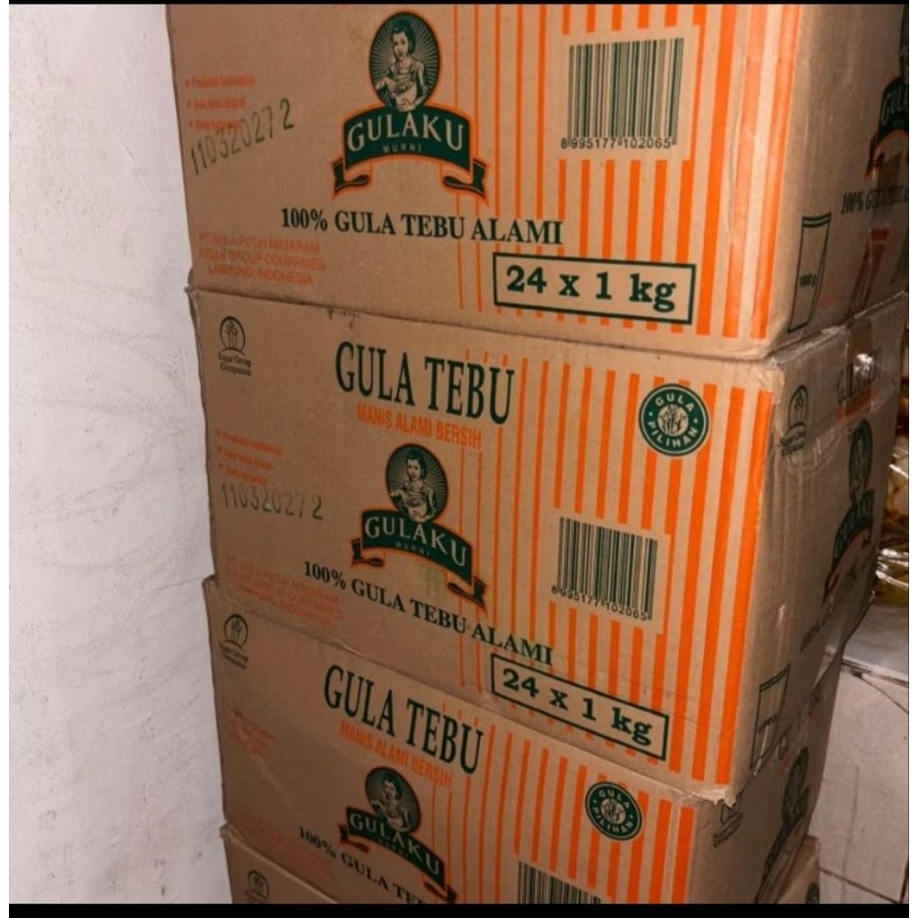 Gula pasir Gulaku Kuning 1kg (1karton)