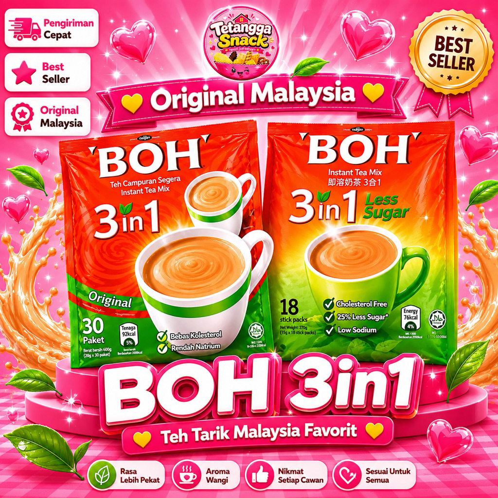 Teh Tarik Boh Malaysia / Teh Boh / Teh Malaysia Original