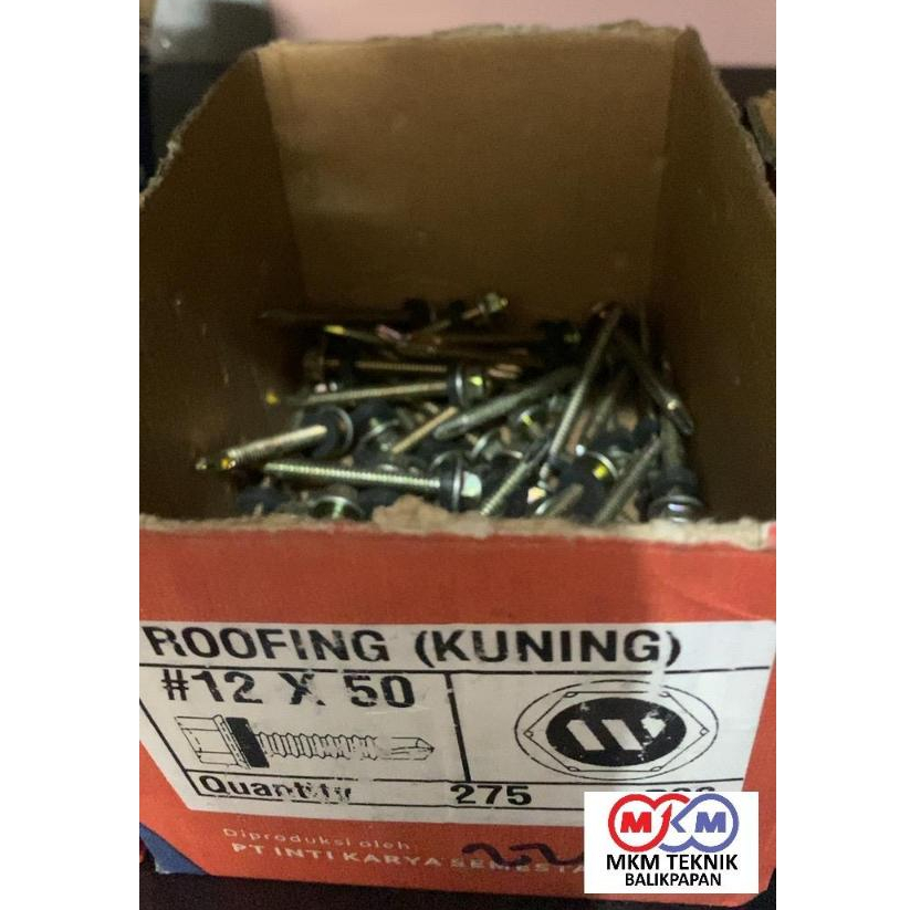 Sekrup Roofing Kuning + Karet SDS