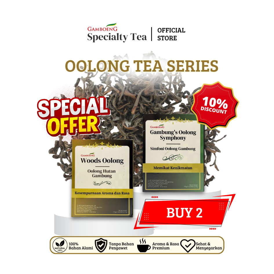 [Bundling Oolong Tea Series] Woods Oolong + Gambung's Oolong Symphony