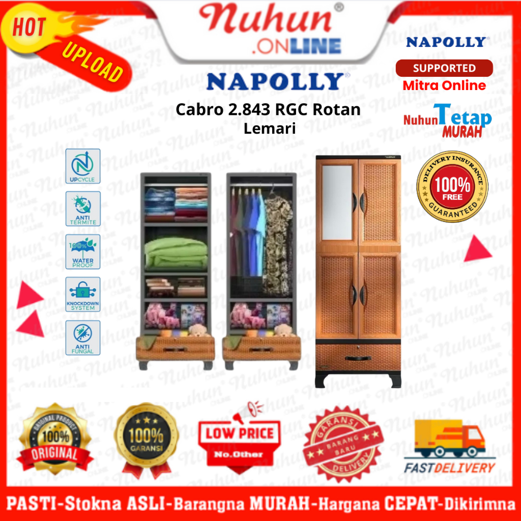 NAPOLLY Lemari Cabro 2.843 RGC Rotan