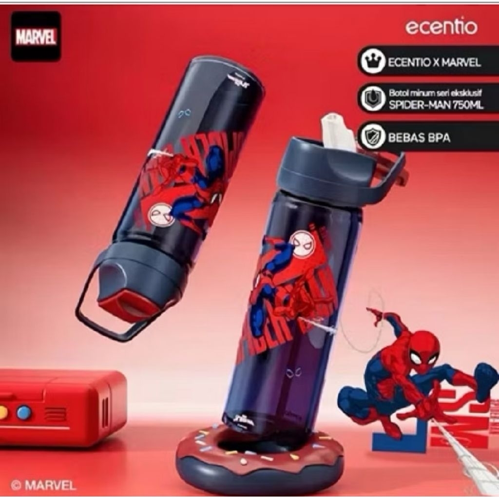 Botol Minum Plastik 750ml marvel